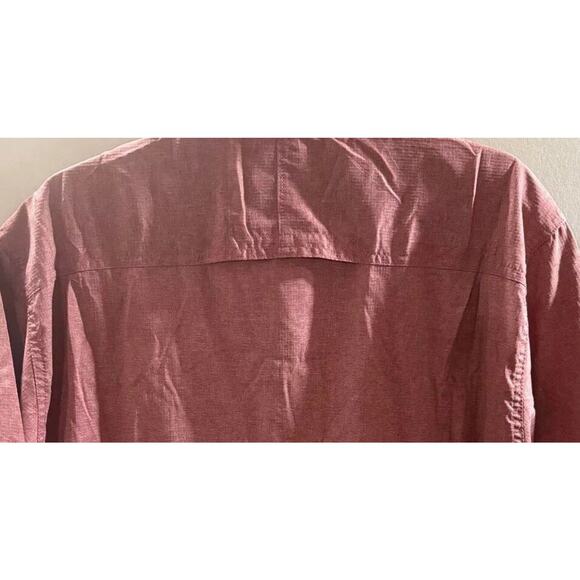 Wrangler Casual Shirt Men's XL Maroon All Terrain Gear Regular Fit Button Down - Picture 7 of 8